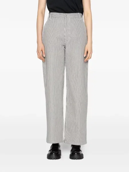 Blugi Naked And Famous cu dungi alb