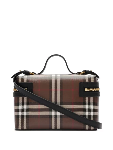 Καρό τσάντα Burberry καφέ