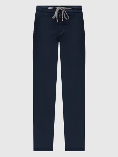 Штани з шовком Marco Pescarolo сині