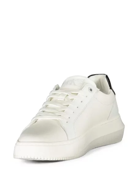 Sneakerși Calvin Klein cu platformă cu imagine alb