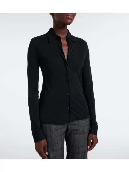 Cămașă Gucci din jerseu negru