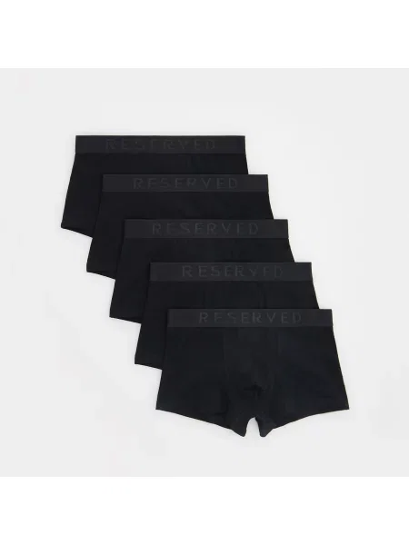 Reserved Set de 5 perechi de boxeri classic negru
