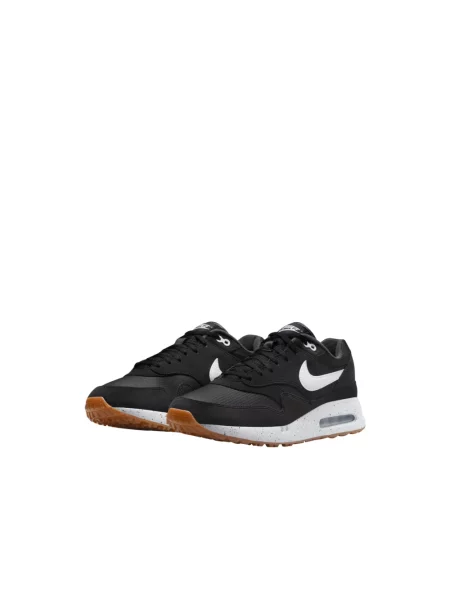 Sneakersy Nike Air Max 1 skórzane do golfa czarne