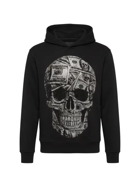 Hanorac cu glugă Philipp Plein negru