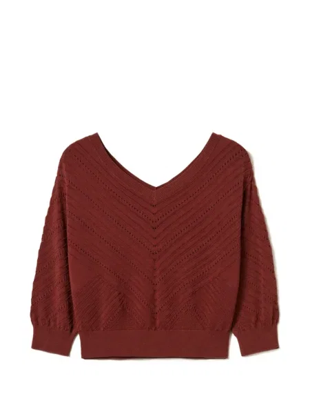 Top Twinset tricotate roșu