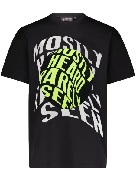 Tricou Mostly Heard Rarely Seen cu imagine negru
