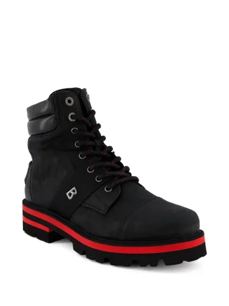 Gulerat botine Bogner cu șireturi din dantelă negru