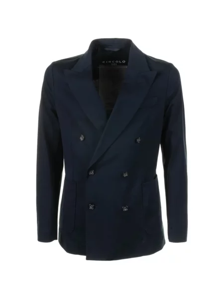 Palton cu două rânduri de nasturi Circolo 1901 cu două rânduri de nasturi albastru
