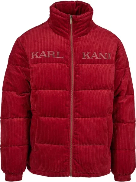 Karl Kani Geacă de iarnă Retro Corduroy rubiniu / cranberry roșu