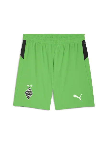 PUMA Športne hlače Borussia Mönchengladbach zelena / črna bela
