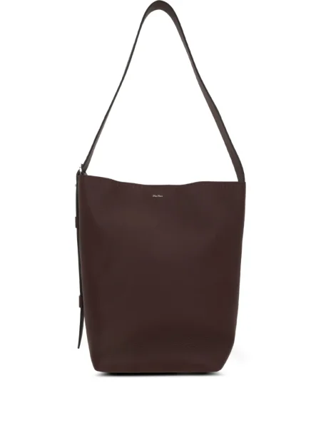 Geanta de piele Max Mara din piele verde