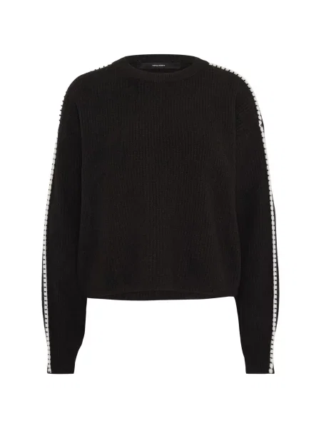 Vero Moda Tall Sveter VMZORA gaštanová biela
