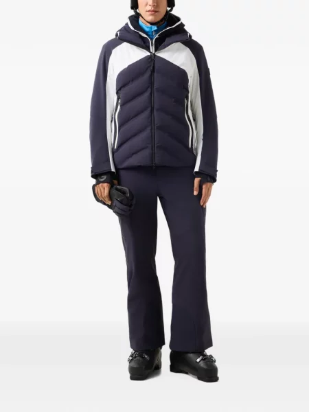 Pantaloni de schi Bogner cu autograf albastru