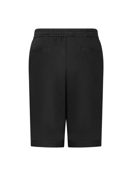 Lniane bermudy Franzese Collection czarne