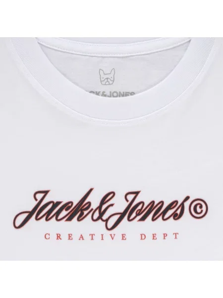 Tricou copii Jack & Jones alb