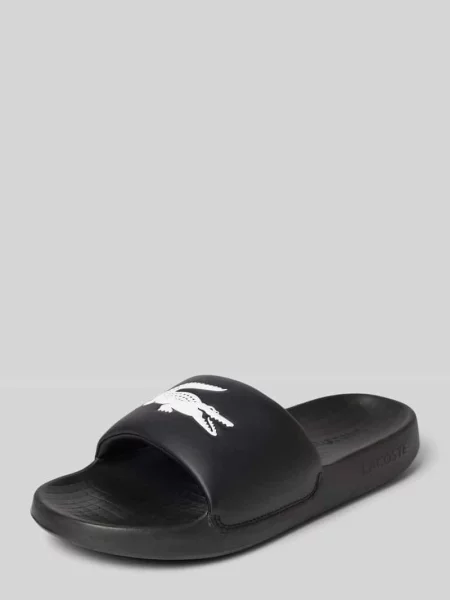Klapki Lacoste Serve Slide czarno-eclipse 43 białe