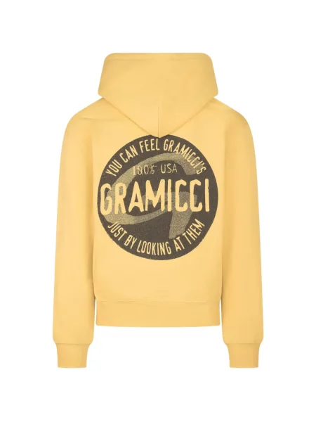Hanorac cu glugă Gramicci cu imagine galben