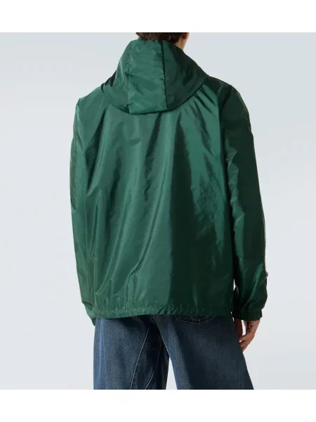 Geacă Moncler cu glugă verde