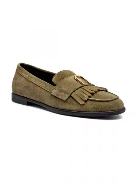 Furla Bőr loafer cipők FURLA CHIC zöld