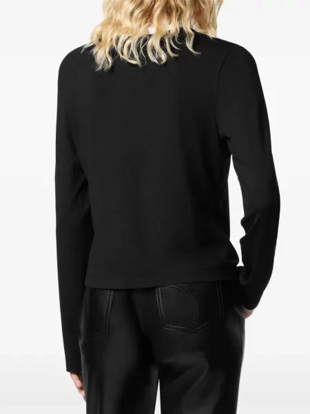 Top Versace lung negru
