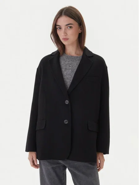 ViCOLO Palton de lână negru