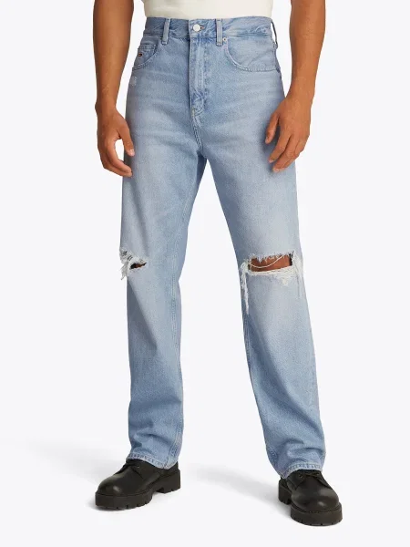 Rifle Tommy Jeans modrá