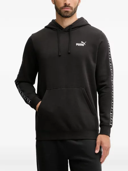 Hanorac cu glugă Puma cu autograf negru