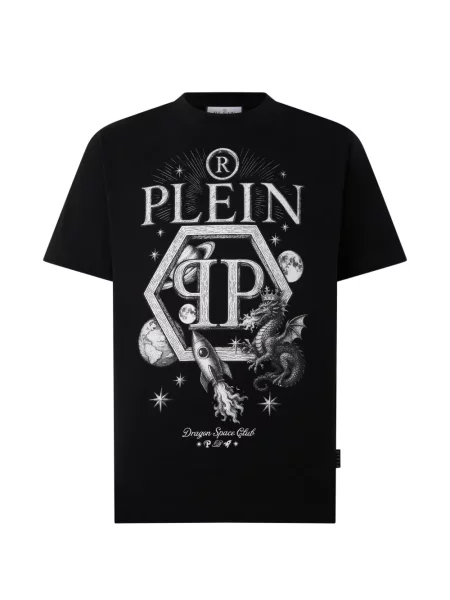 Tricou Philipp Plein cu imagine negru