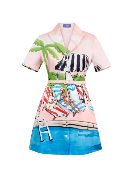 Sukienka mini Leo Lin różowa