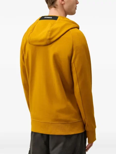 Fleece hoodie C.p. Company με κουκούλα κίτρινο