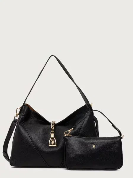 U.S. Polo Assn. geantă pentru femei cu imitație de piele HELCHO negru