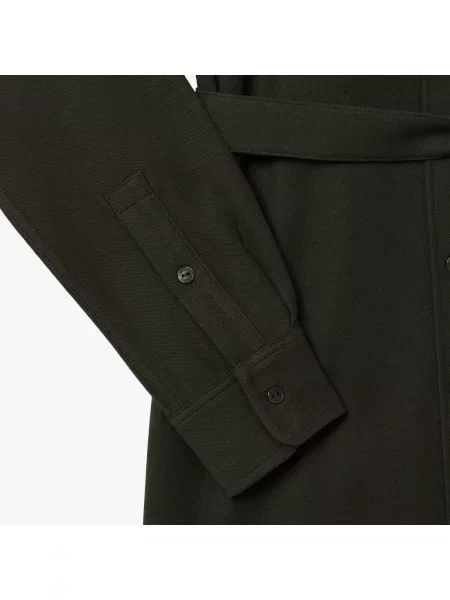 Lacoste Sukienka Koszulowa Z Pikowanym Paskiem zielona