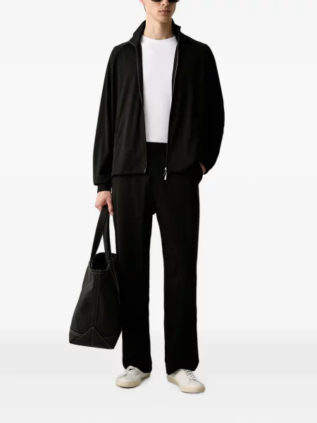 Бягане панталон Emporio Armani бродирани черно
