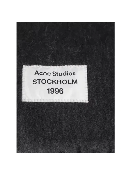 Szal Acne Studios wełniana szara