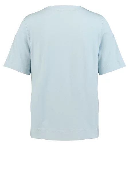 Key Largo Tricou Script albastru deschis / deschis gri