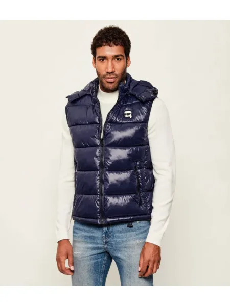 KARL LAGERFELD Vestă elegantă Bleumarin