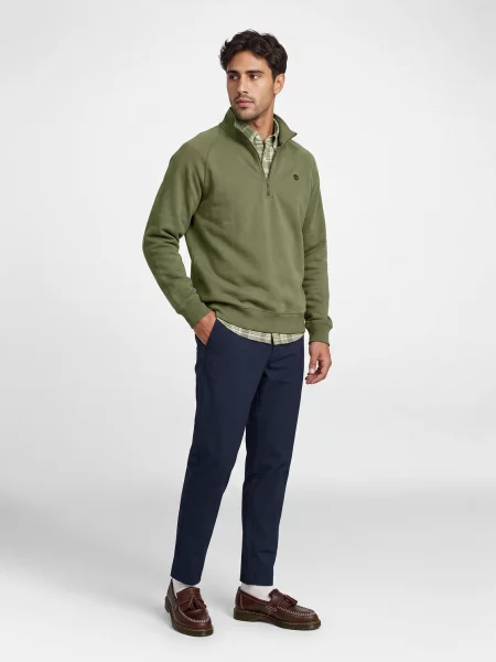 Pulover Timberland cu broderie verde