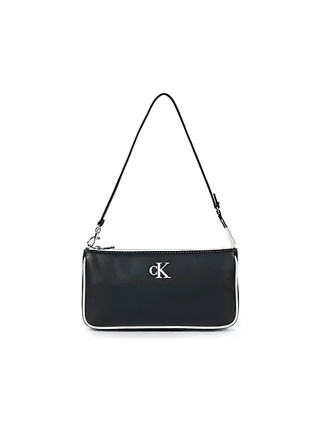 Calvin Klein Torba za čez ramo / bela črna
