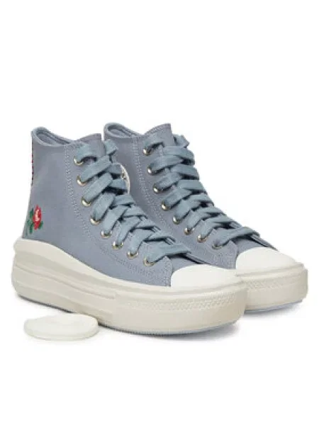 Converse Plátěnky Chuck Taylor All Star Move Platform Rose šedá