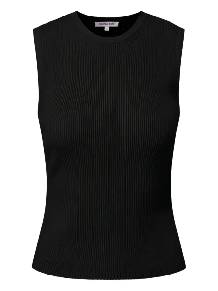 Top Veronica Beard cu decolteu rotund albastru