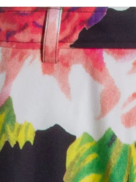 Fustă Moschino cu model floral negru