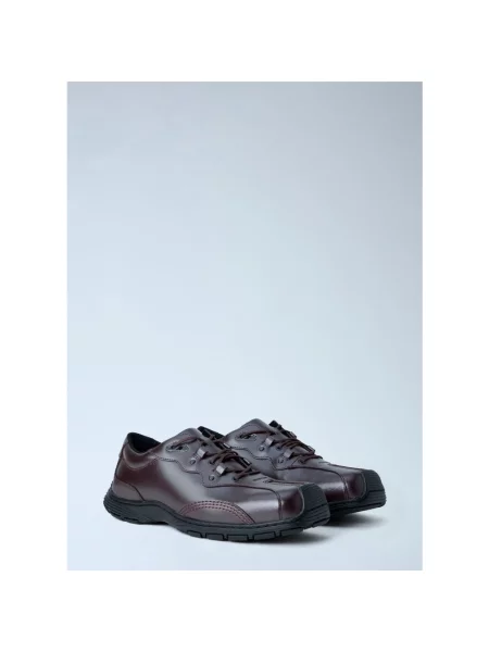 Satynowe półbuty Dr. Martens brązowe