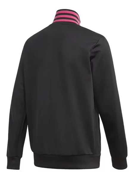 Велурен боди Adidas с принт на цветя розово