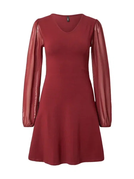 ONLY Obleka ONLELVA vinsko rdeča