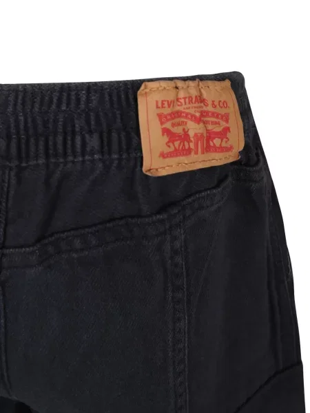 Szerokie jeansy dziecięce Levi's szare