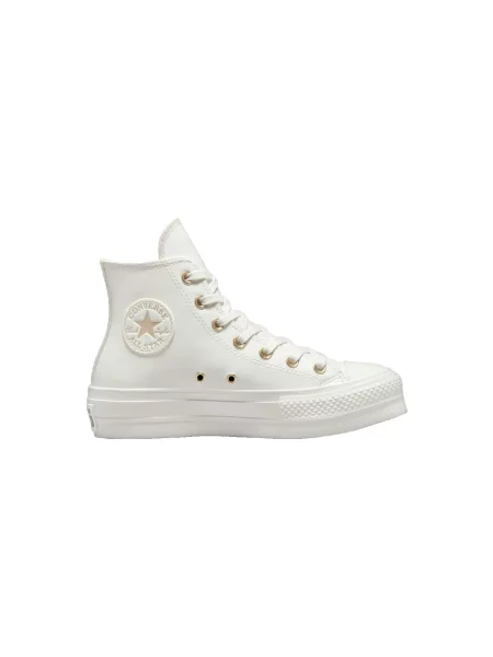 Pantofi Converse cu platformă alb
