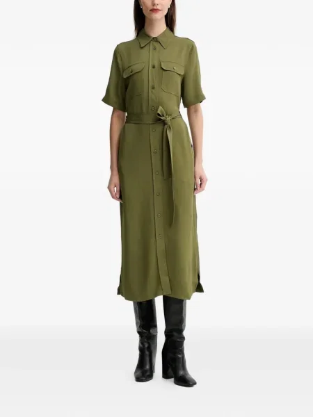Rochie tip cămașă Gant de costum verde