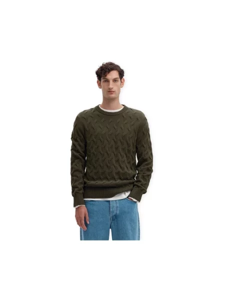 Pulover Selected tricotate verde