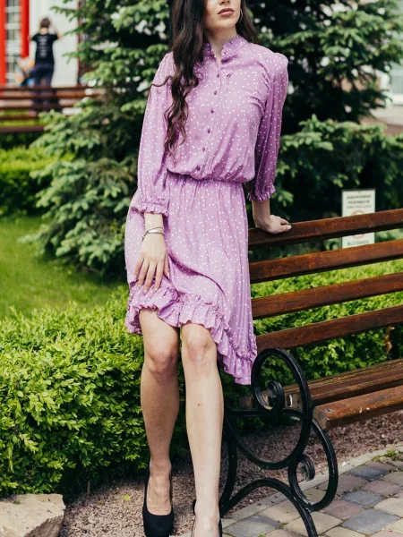 Платье мини Ladylike розовое