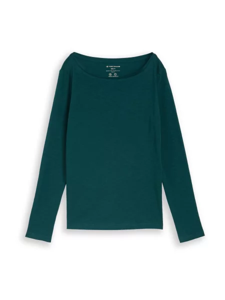TOM TAILOR Tricou închis verde